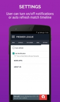 Live Score Football - Android App Template Screenshot 9