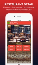 Multiple Social Restaurant - iOS App Template Screenshot 5