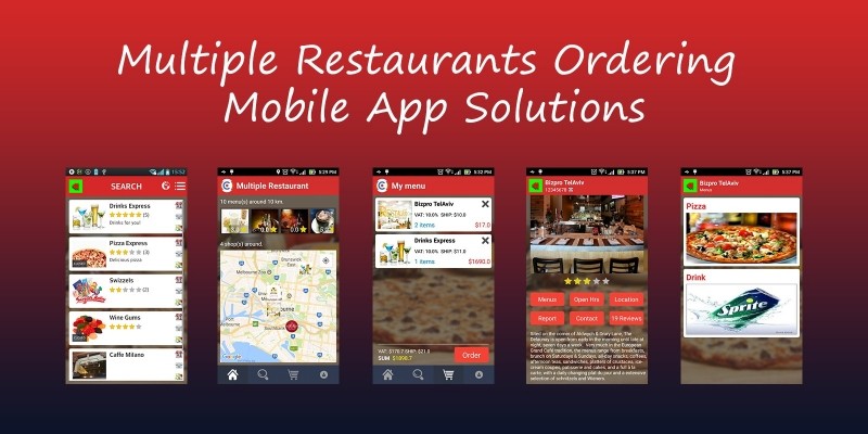Multiple Social Restaurants - Android App Template