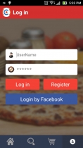 Multiple Social Restaurants - Android App Template Screenshot 1