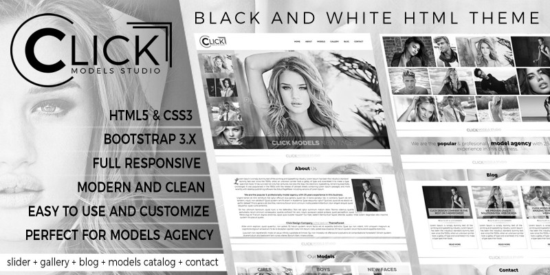 Click Models Studio - HTML Template