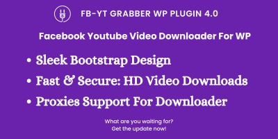Facebook Youtube Video Downloader - WP Plugin