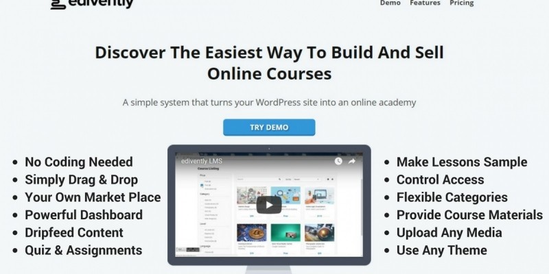 Edivently - Sell Courses WordPress Plugin