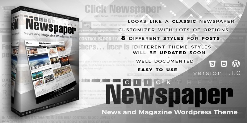 Click Newspaper - Wordpress Theme