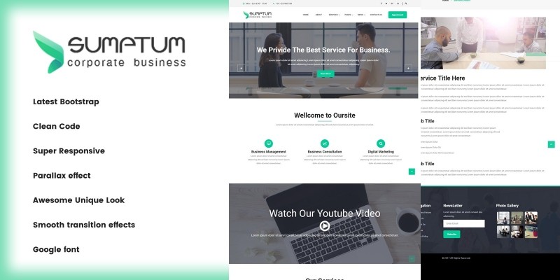 Sumptum - Business and Professional HTML Template.