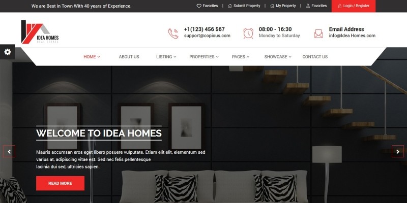 Idea homes - Real Estate Template 