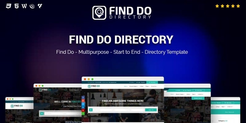 Find Do Multipurpose HTML5 Directory Template
