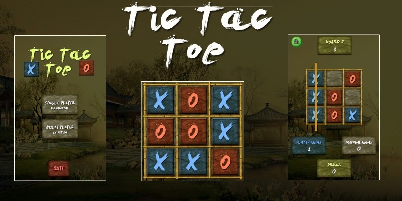 Tic Tac Toe Ninja - Unity3D Source Code with ADMOB