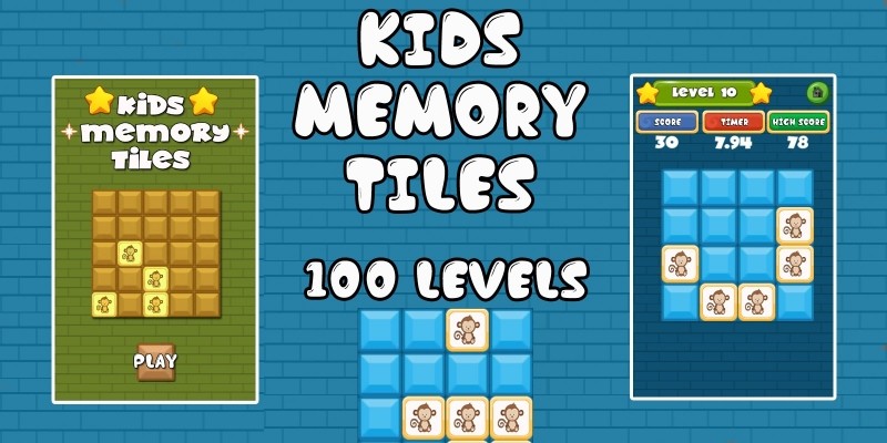 Kids Memory Tiles - Unity3D Source Code