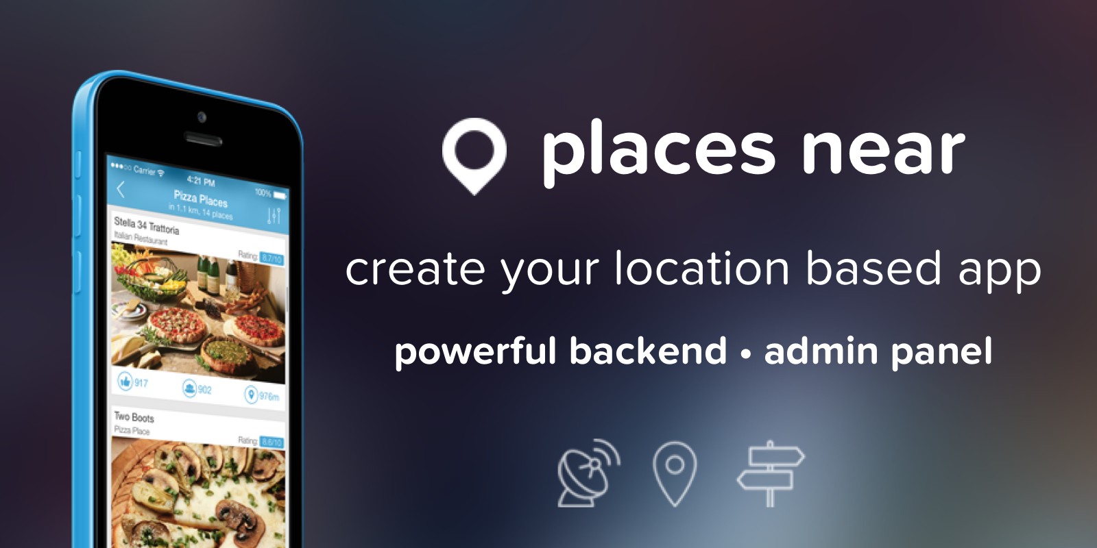 Places Near Location Based iPhone App Template by Mobigo Codester