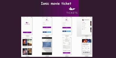 Ticket Booking Ionic Theme