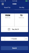 Bus Ticket Booking - iOS Source Code Screenshot 2