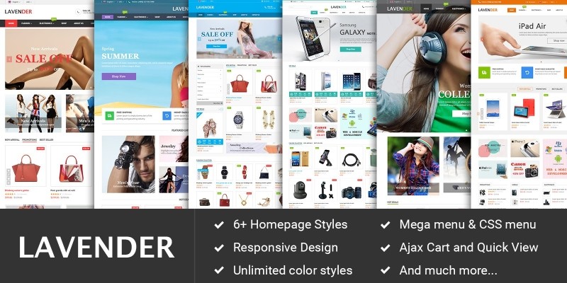 SM Lavender - Multipurpose Magento Theme