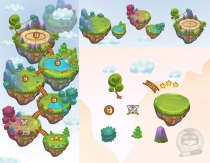 World Game Level Map Assets Screenshot 2