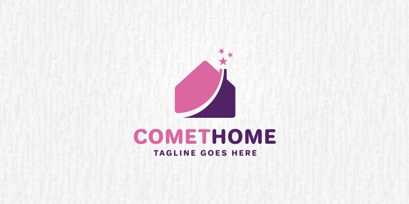Comet Home Logo Template