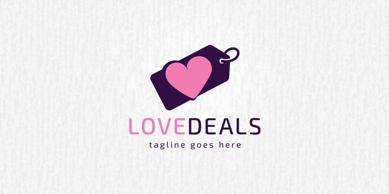 Love Deals Logo Template