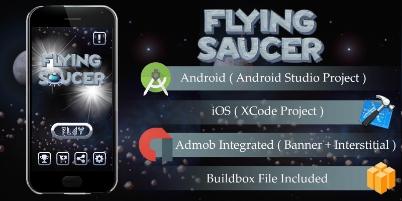 Flying Sauce - Buildbox Template