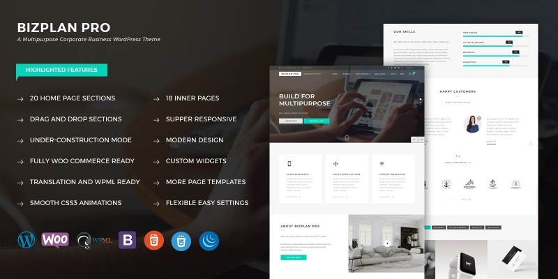 Bizplan Pro - WordPress Theme