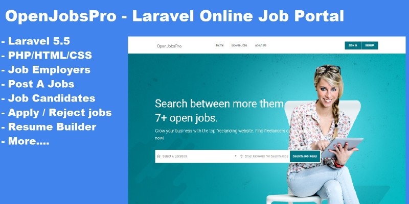 OpenJobsPro - Online Job Portal Script