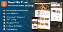 Pizza - Restaurant Table Booking HTML Template Screenshot 1