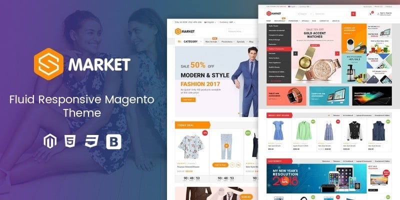 SM Smarket - Fluid Responsive Magento Theme