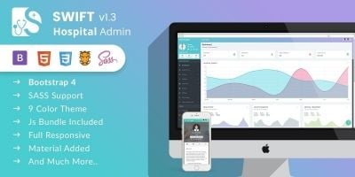Swift Hospital - Bootstrap 4 Admin Dashboard 