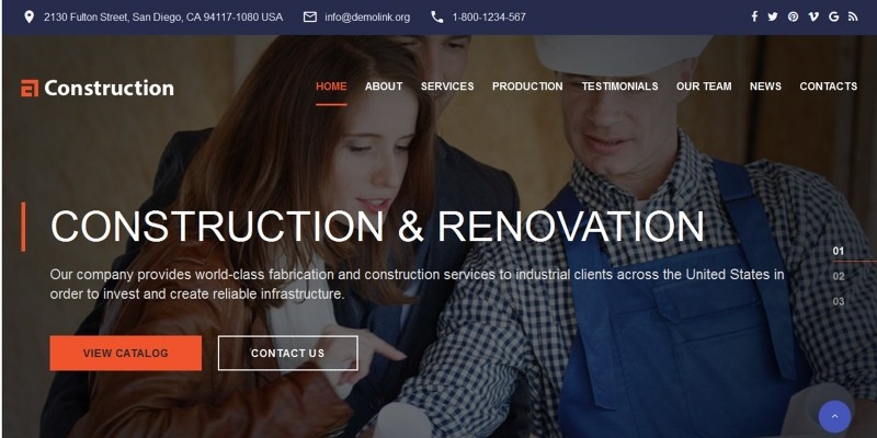 Construction - Construction Web Template