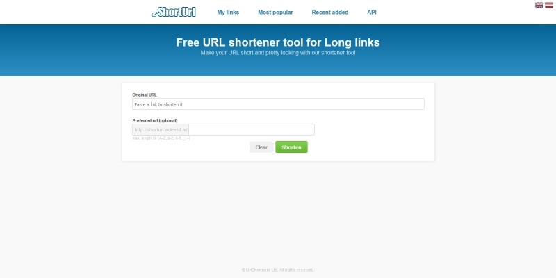 ShortUrl – Simple Url Shortener PHP Script