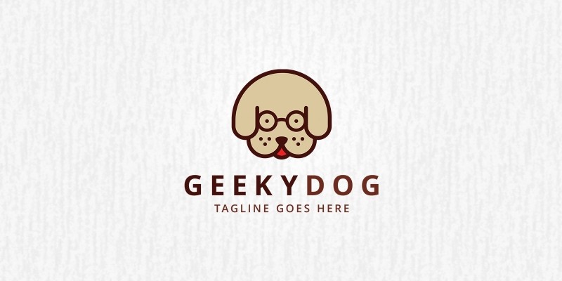 Geeky Dog - Logo Template