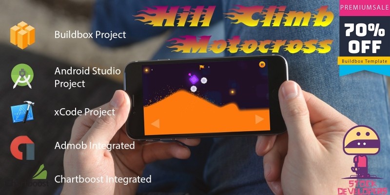 Hill Climb Motocross - Buildbox Template