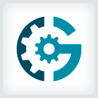 Letter G Gear Logo Template