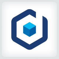 Letter D Cube - Logo Template