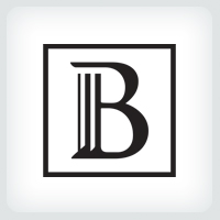 Letter B Pillar - Logo Template