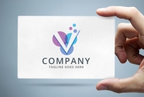 Letter V Bubble - Logo Template Screenshot 1