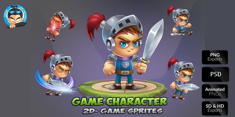 Knight Game Character Sprites 01