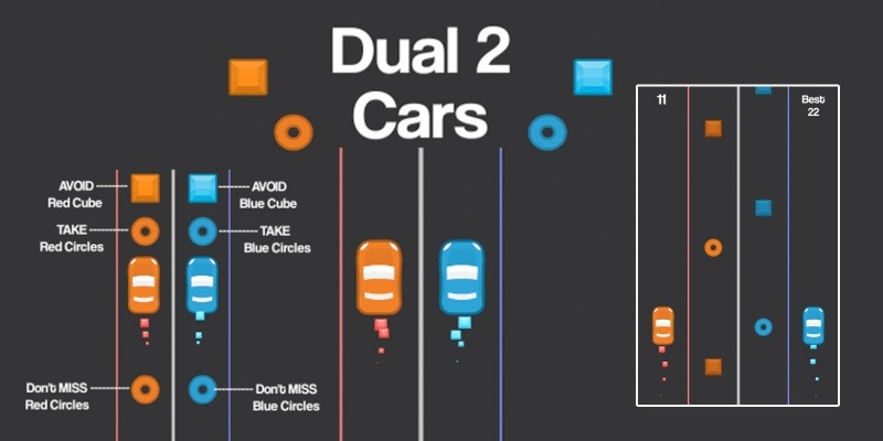 2 Cars Dual - Unity3D Source code