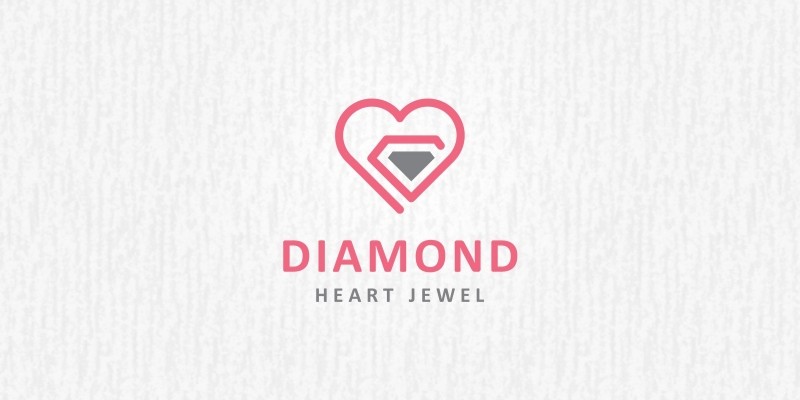 Diamond Heart - Logo Template