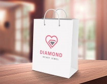Diamond Heart - Logo Template Screenshot 4