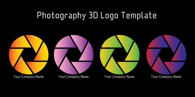 Photography 3D Logo Template