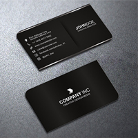 Professional Business Card Design Black Style