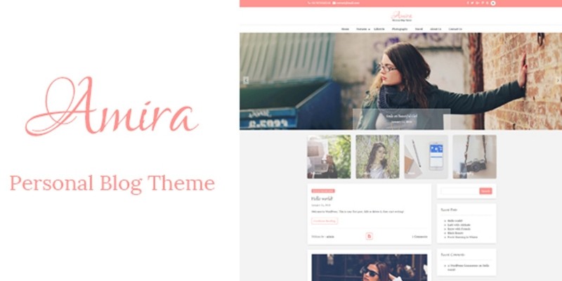 Amira - WordPress Personal Blog Theme