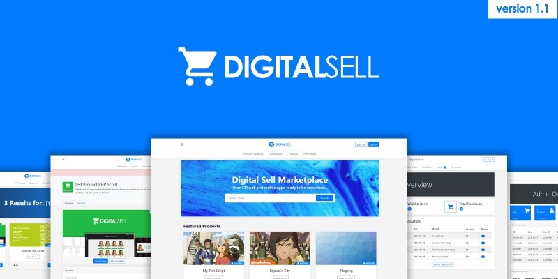 Digital Sell Marketplace PHP Script