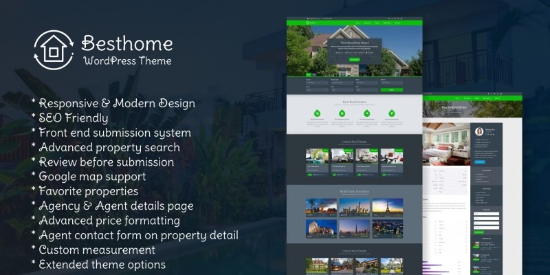 Besthome - Real Estate WordPress Theme