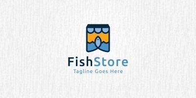 Fish Store - Logo Template
