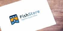 Fish Store - Logo Template Screenshot 1