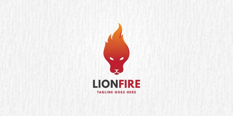 Lion Fire - Logo Template