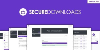 Secure Download Links PHP Script