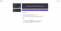 Secure Download Links PHP Script Screenshot 1