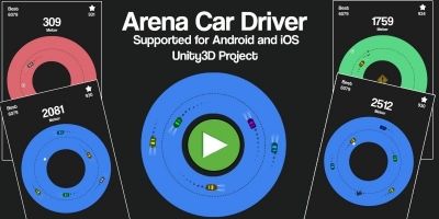 Arena Car Driver Unity3D Source Code