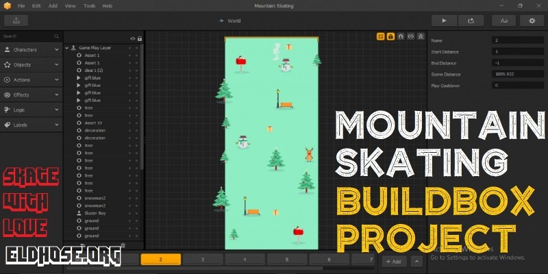 Mountain Skating – Buildbox Template